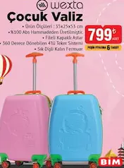 WEXTA ÇOCUK VALİZ